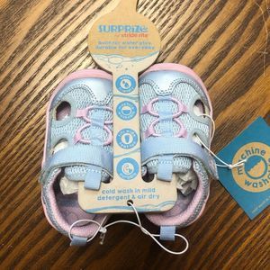 NWT Surprize by Stride Rite Girls Toddler Multi Wear Erin Shoes in Multi, Sz 4